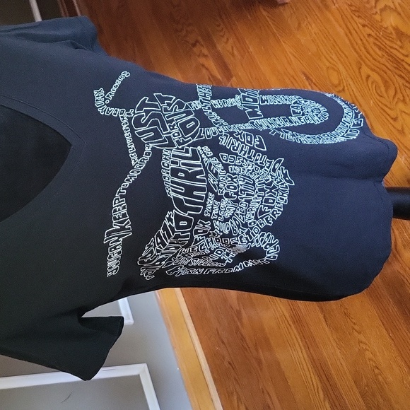 FOX V-neck Black Motorcycle T Shirt Size Medium - Picture 2 of 7